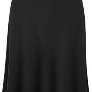 Lock and Love Women’s Solid Ombre Lightweight Flare Midi Pull On Closure Skirt S-XXXL Plus Size