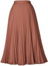 Kate Kasin Women’s High Waist Pleated A-Line Swing Skirt Midi Skirt KK659