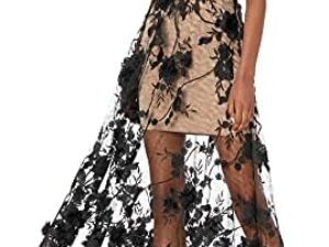 Captivate in Style: Floral Plunging Gown by Dress the Population