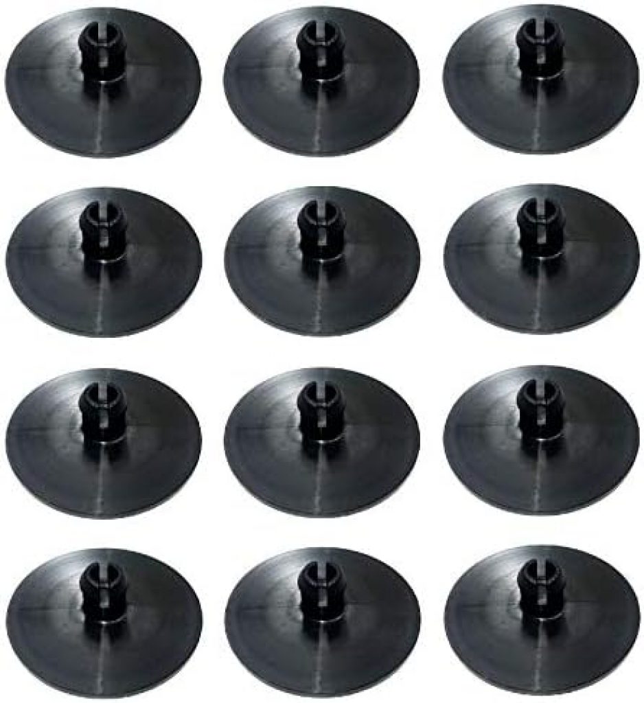 x12 2 Inch 2″ Leaf Spring End Tip Wear Pad Anti Squeak Insert Cushion Plastic Silencer Block Round