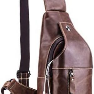 Water Resistant USB Sling Bag – Stylish Crossbody Backpack for Men and Women