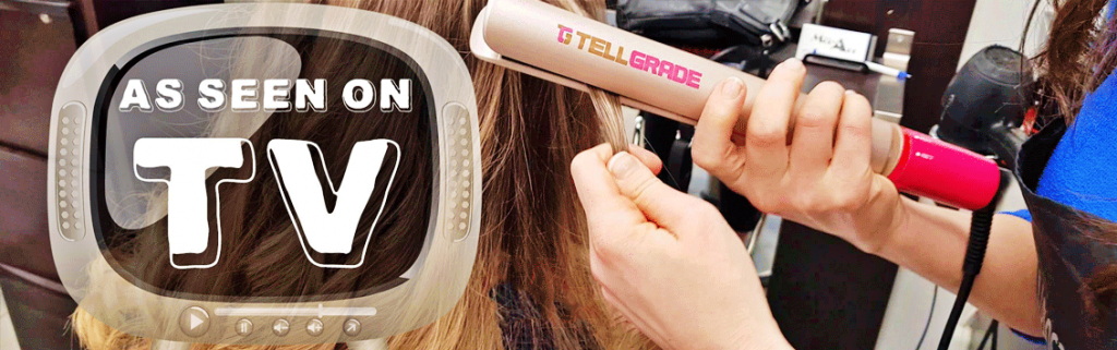 Professional Ceramic Hair Straightener - TellGrade2 in 1 Hair straightener and curler 9abc 1