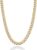 Miabella Solid 18K Gold Over Sterling Silver Italian 5mm Diamond-Cut Cuban Link Curb Chain Necklace for Women Men, 925 Sterling Silver Made in Italy