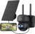 FOAOOD 2K Security Camera Wireless Outdoor Solar, 360° PTZ Camera Surveillance Exterieur, Color Night Vision, PIR Motion Detection, 2‑Way Audio, IP66 Waterproof, 2.4G WiFi