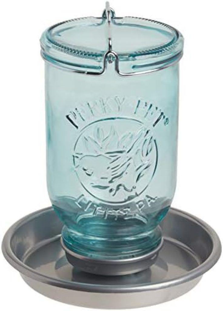 Revitalize Your Garden with the Blue Mason Jar Bird Waterer: Perky-Pet 783