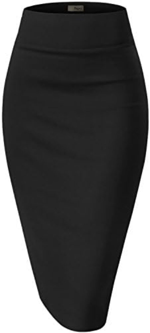 Hybrid Women's Techno/Scuba Stretchy Office Pencil Skirt Made in USA