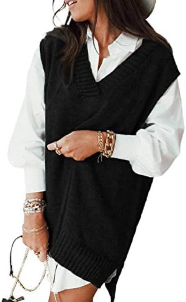 Elevate Your Style with EVALESS Women's Sleeveless Sweater Vest