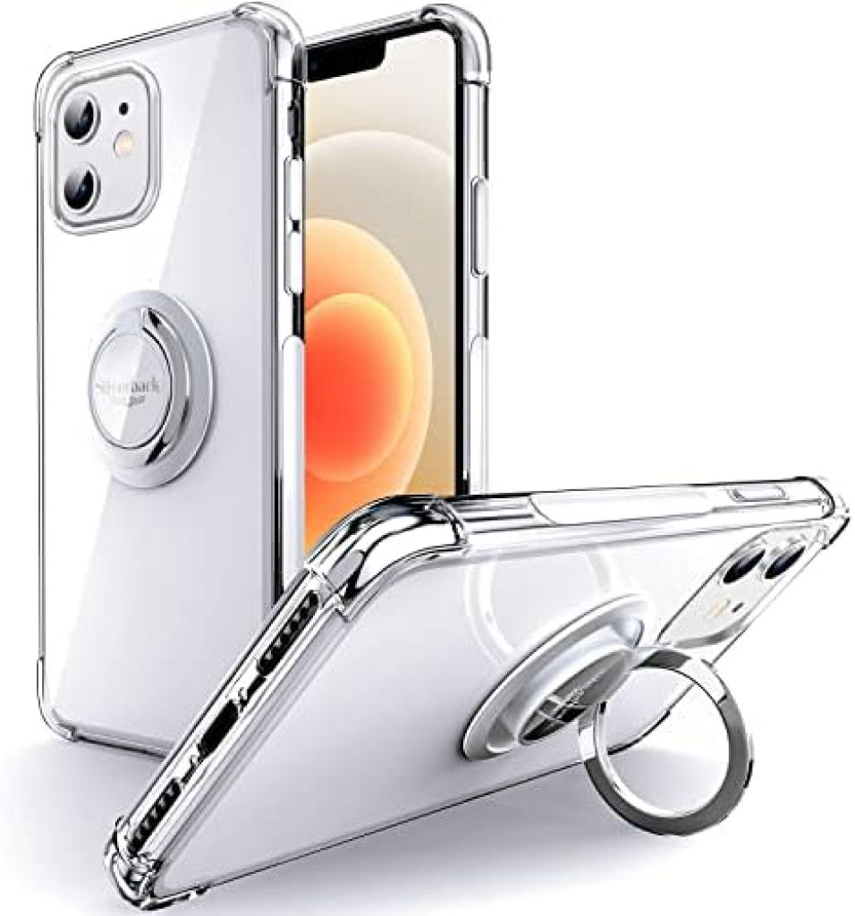 Enhance Your iPhone 12/12 Pro Experience with the Clear iPhone 12/12 Pro Case with Ring Kickstand