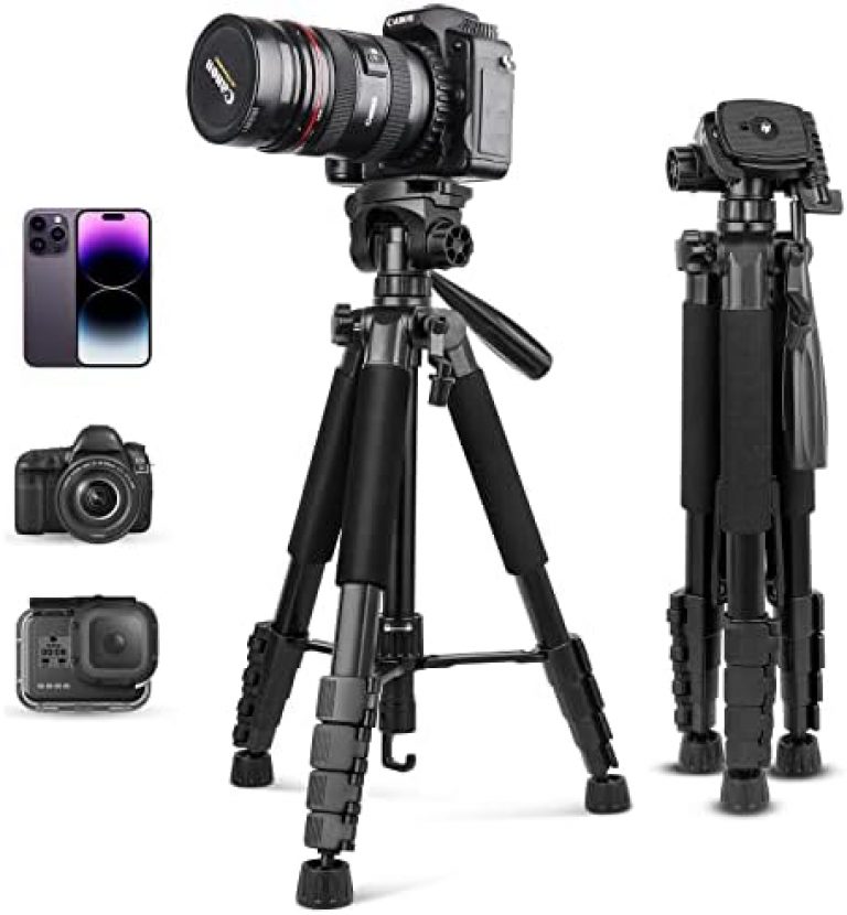 Transform Your Shots with the Adjustable Tripod Stand for Cameras and Phones