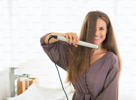 how to use a hair straightener