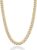 Miabella Solid 18K Gold Over Sterling Silver Italian 5mm Diamond-Cut Cuban Link Curb Chain Necklace for Women Men, 925 Sterling…