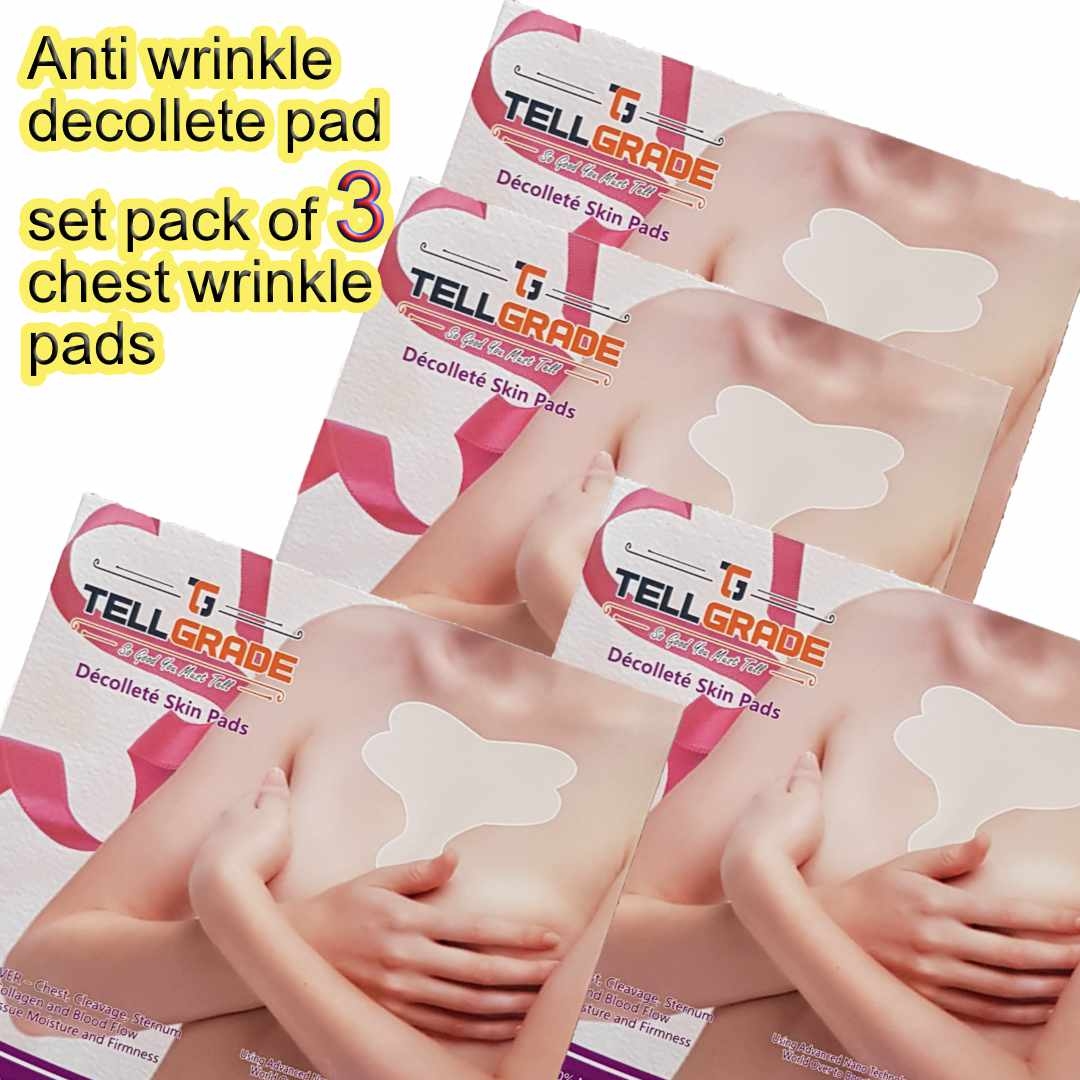 Anti Wrinkle Decollete Pad Set Pack of 3 Chest Wrinkle Pads — TellGrade